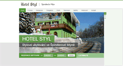 Desktop Screenshot of hotel-styl.cz